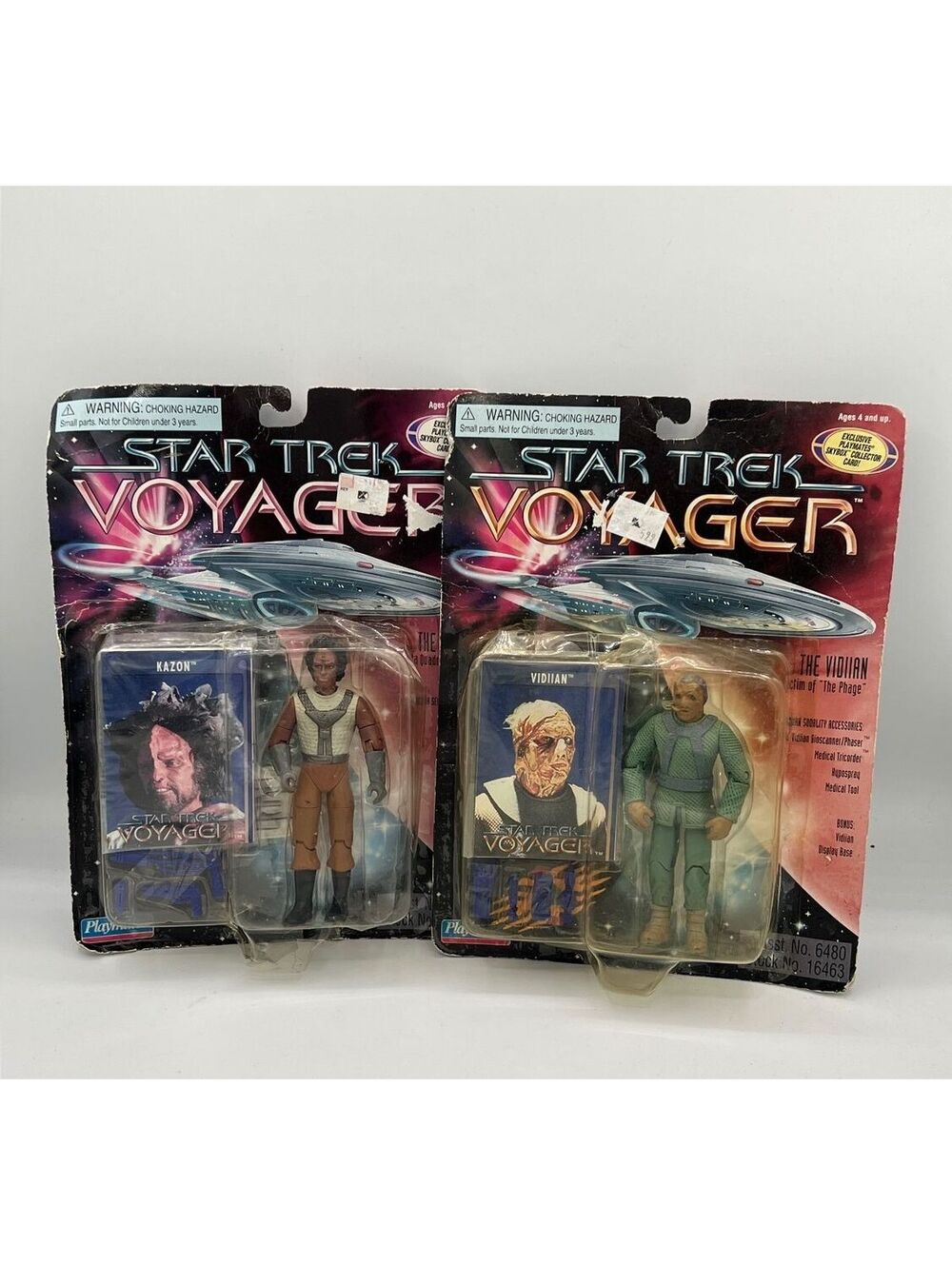 Star Trek Voyager Vintage Action Figures Kazon and Vidian Playmates 1996 Collect